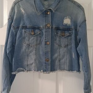 Wonder Nation Girls Blue Denim Jacket